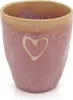 Stoneware Espressobecher "Herz" rosa Produktbild-Vorschau 1