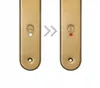 ADGO® Maniglia per porta 72 mm chiave WC oro sinistra Anteprima dell’immagine prodotto 3