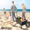 Faltbarer Strandwagen, Tourenwagen - schwarz, Oxford 600D, Produktbild-Vorschau 2