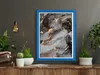 MG Design rám na obrazy 40 x 60 cm - farba modrá, z dreva, Náhľad obrázku produktu 3