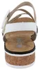 Sandalias planas Rieker Alabama para mujer, color blanco, Vista previa de la imagen del producto 7