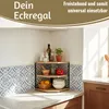 LS-LebenStil Küchenregal Eckregal Holz 27cm Stehendes Produktbild-Vorschau 5