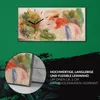 Wanduhr Bürouhr Leinwand Bild Geräuschlos 60x30 Malerei Produktbild-Vorschau 5