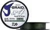 A spool of dark green fishing line with product information on the label. Produktbild-Vorschau