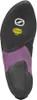 Sohle des Kletterschuhs Instinct VSR LV von Scarpa mit Vibram-Gummi und lila Akzenten. Produktbild-Vorschau