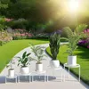 Relaxdays Blumenständer, 5-teiliges Set, rund, belastbar, Produktbild-Vorschau 2