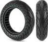 A black tire with blue accents, shown from two angles. Produktbild-Vorschau