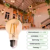 LUMILED Zestaw 6 żarówek LED A60 E27 4W 470lm 2000K Amber Podgląd zdjęcia produktu 3