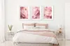 Poster élégant pour le salon Cuisine Rose Fleurs Décoration Voir les images du produit 4