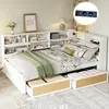 OKWISH Lit Banquette 140x200 cm, Lit Multifonction avec Voir les images du produit 5