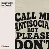 Camiseta para mujer "Call Me Antisocial But Please Don't Vista previa de la imagen del producto 4