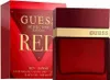 A product shot of a red Guess Seductive Red Eau de Toilette bottle and its packaging. Voir les images du produit