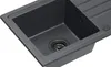 VBChome Spülbecken Granit Schwarz mit Armatur 70 x 44 cm Produktbild-Vorschau 2