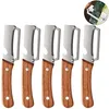 5PCS  Gemüseschäler mit Holzgriff und Flaschenöffner,  Produktbild-Vorschau 1