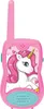 A pink toy walkie-talkie with a unicorn graphic on it, set against a white background. Produktbild-Vorschau