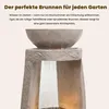Flieks Gartenbrunnen mit Led und Zierbecken, Zimmerbrunnen Produktbild-Vorschau 5