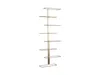 A gold-colored metal wine rack with multiple shelves, shown against a white background. Náhľad obrázku produktu