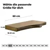 tømmermann Wandregal mit Baumkante Schweberegal massiv Produktbild-Vorschau 2