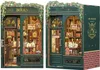 A diorama of a miniature bookstore with intricate details. Produktbild-Vorschau