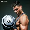 A muscular man is lifting a dumbbell, showcasing strength and fitness. Náhled obrázku produktu