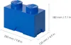 LEGO Aufbewahrungsstein STORAGE BRICK 2 2,6 Liter blau Produktbild-Vorschau 4