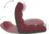 A floor chair shown in multiple positions with arrows indicating adjustability. Produktbild-Vorschau