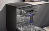 Siemens iQ300 Freistehender Geschirrspüler, 60 cm, Black inox SN23EC03ME Schrägansicht geöffnet Einbau Produktbild-Vorschau
