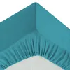 Spannbetttuch "carina" aus baumwolle in entenblau 160x200cm Produktbild-Vorschau 4