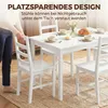 HOMCOM Essgruppe Esstisch mit 4 Stühlen Esszimmergruppe für Produktbild-Vorschau 7