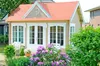 Alpholz Gartenhaus Clockhouse-28 aus Holz in Naturbelassen Produktbild-Vorschau 2