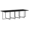 11-tlg. Garten-Essgruppe mit Kissen Schwarz Poly Rattan Produktbild-Vorschau 4