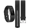 Zwarte siliconen armband, geschikt voor Fitbit Charge 2 – Productafbeelding-voorbeeld 1