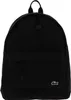A black Lacoste backpack is shown against a white background. Produktbild-Vorschau