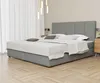 Boxspringbett Schlafzimmerbett ELICIO 180x220cm Stoff Grau Produktbild-Vorschau 1