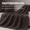 Tagesdecke 200x220 cm Granit – XXL Wendedecke Flanellcord & Produktbild-Vorschau 5