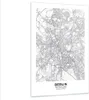 Bilder auf glas - Einteilig - Stadt Karte Berlin - 80x120cm Produktbild-Vorschau 1