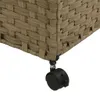 vidaXL Wäschekorb mit Rollen 60x35x60,5 cm Rattan Produktbild-Vorschau 10