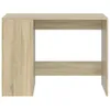 vidaXL Stôl Sonoma dub 102x50x75 cm materiál na báze dreva Náhľad obrázku produktu 3