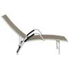 Sonnenliege Textilene und Aluminium Taupe Produktbild-Vorschau 4