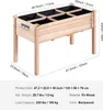 SucceBuy vyvýšený záhon z, 120 x 57 x 76 cm, drevený Náhľad obrázku produktu 7