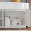 Hochglanz Sideboard Weiß 155x40x83cm, 2 Schubladen & 4 Produktbild-Vorschau 5