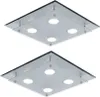 LED Deckenleuchte, 4 flammig, Chrom, Glas, L 34cm, 2er Set Produktbild-Vorschau 1