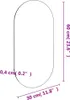 A diagram showing the dimensions of a mirror. Produktbild-Vorschau