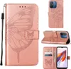 Lederhülle für Xiaomi Redmi 12C /Poco C55 Schmetterling Produktbild-Vorschau 1