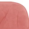 vidaXL Chaise de bureau pivotante rose velours Voir les images du produit 6