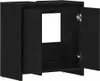 vidaXL Badschrank Schwarz Eichen-Optik 60x33x61 cm Produktbild-Vorschau 5