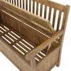 Truhenbank Holzbank Gartenbank 3 Sitzer geölt Produktbild-Vorschau 3