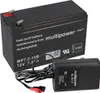 Multipower Blei-Akku MP7.2-12B 12V 7,2Ah mit Ladegerät, VdS Produktbild-Vorschau 1