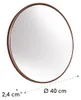 Elegance by Casa Chic - Wandspiegel aus Metall - Rund 40 cm Produktbild-Vorschau 6