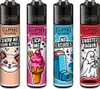 Clipper Reibrad Feuerzeuge Mix Slogan #12, 4 Stück Produktbild-Vorschau 1